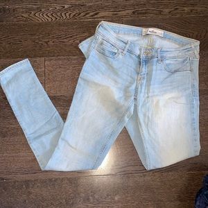 Hollister Light Blue Skinny Jeans - Faded Wash